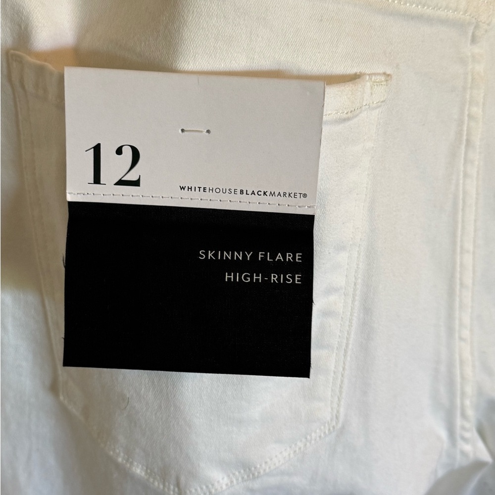 NWT WHBM High-Rise Skinny Flare Jeans - Picture 6 of 7